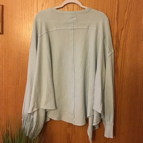 NWOT Free People Coraline Thermal Baby Blue size- MEDIUM - Picture 3 of 5